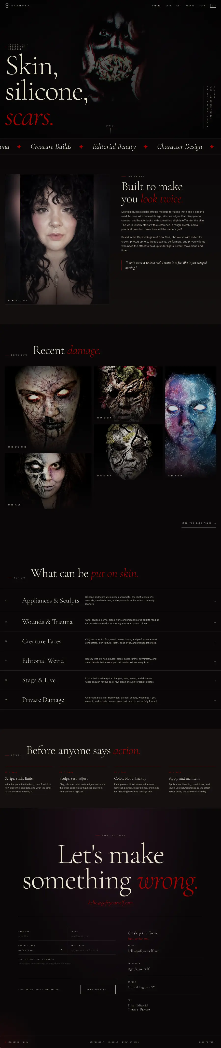 Go Fx Yourself website screenshot